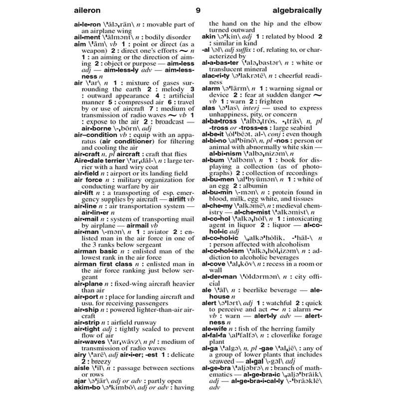 Webster’s American English Dictionary; Expanded Edition