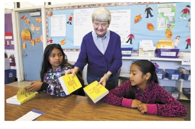 Linda Keetch of Pismo Beach, California presents dictionaries